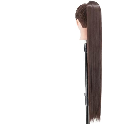 Extensiones de pelo sintético de cola de caballo de 2234 pulgadas para mujer, largo y lacio, cola de caballo, 66-4 34 pulgadas