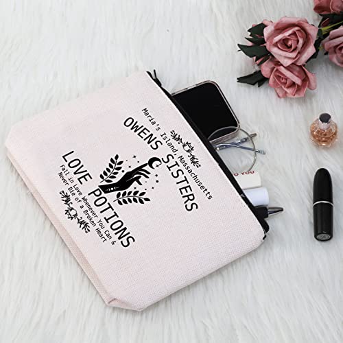Magic Movie Inspired Gift Verbena Apothecary Makeup Bag Basic Witch Cosmetic Bag Movie Fan Gift Witchy Woman Zipper Travel Bag (Verbena Apothecary) - Image 4