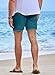 JMIERR Mens Cotton Shorts Casual Linen 5 inch Fashion Elastic Waist Drawstring Summer Beach Stretch Comfy Vacation Shorts, L, B Blue2