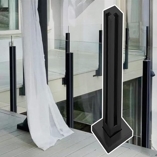 Poteau de garde-corps en verre pour intérieur et extérieur sur terrasse ou balcon