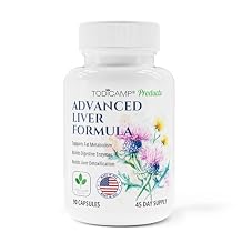 TODICAMP Liver Health with Milk Thistle, Artichoke Extract, Choline - Advanced Liver Detox Capsules for Liver Cleanse Liver Support Capsules Unflavored