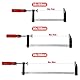 Schraubzwingen, Profi Schraub-Zwinge Set mit 10-Komponentengriff 50x200 / 50x300, Spann-Weite 150 mm, Spanntiefe 50 mm, Spannbacken aus Temperguss-Stahl, Schraubzwenge mit Hohlprofilschiene (50x300)