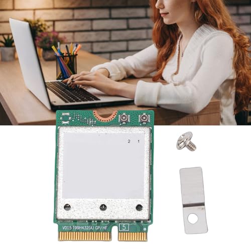 VBESTLIFE Carte Réseau sans Fil QCNCM865 WiFi 7, 5,8 Gbps M.2 Key E Tri Band, Module Adaptateur Réseau pour Ordinateur Portable pour Wins 11 – vue 3