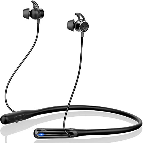 【Qualcomm aptX™ ネックバンド型イヤホン】 bluetooth イヤホン HI-FI高音質 スポーツ ワイヤレス イヤホン ブルートゥース イヤホン マイク内蔵 12時間連続再生 bluetooth5.0 IPX7防水 AAC/CVC8.0ノイズキャンセリング ハンズフリー通話 音量調節 Siri対応 スポーツ/テレワーク/在宅勤務/ゲーム Joyhouse (ブラック)