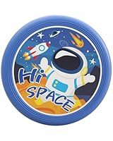 WUNZILO 1 Stück flving disksscheibe für Kinder Softe Wurfscheibe Weiches flving disksscheibe Verdickte mit Cartoon,Astronaut, Muster für Kinder Sport, Durchmesser 20 cm