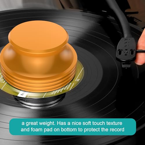 Tertullus Record Weight LP Vinyl Stabilizer Clamp 404g Turntable Weight Height 41mm Disc Stabilizer (Gold) - Image 4
