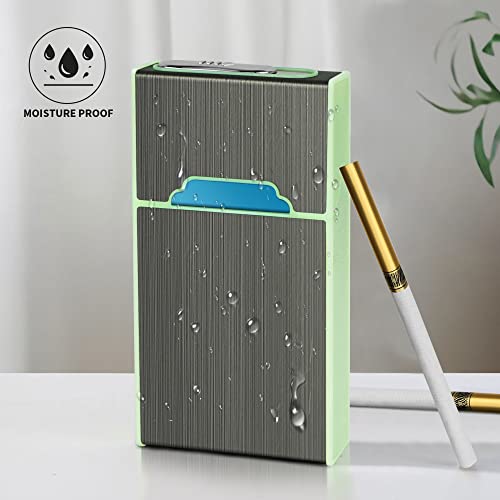 X-Lighter Xl080 Glowing Cigarette Case For 100’S, Smell-Proof, Moisture-Proof Holder Box With Usb Rechargeable Lighter, Women Gift #TOP5
