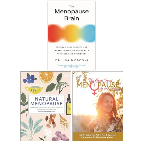 The Menopause Brain, Natural Menopause [Hardcover] & The Good Food Menopause Diet Cookbook 3 Books Collection Set