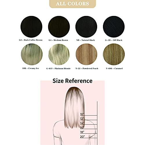Uniwigs® Remy Human Hair Mono Hairpiece, Closure, Hand Made Tied Top Hair Piece, Straight 16 Inches For Hair Loss (G-4-12'') #TOP4