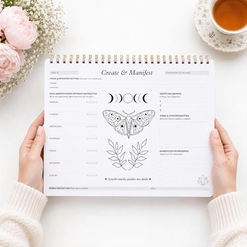 Manifestation Planner for Daily Affirmations and Gratitude