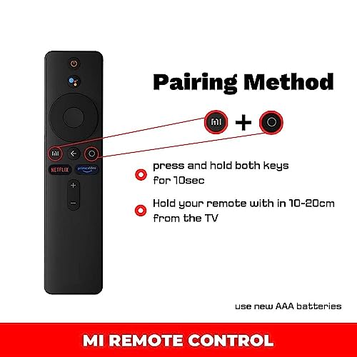 Image of VNQ Remote Compatible with Redmi (43 inches) Android 11 Series Smart LED TV L43M6-RA /L43M7-RA Remote with Voice Command Mic (Google Assitstant)