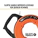 Klein Tools 56333 Fish Tape, Steel Wire Puller with Double Loop Tip, Optimized Housing and Handle, 1/8-Inch x 120-Foot Updated Model