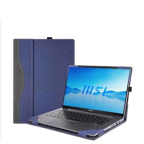 Funda para laptop 16 pulg MSI Prestige y Summit EVO, PU Cuero miniatura 1