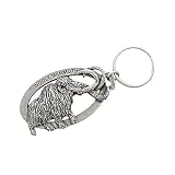 Wooly Mammoth Keychain, A200KC, 2”, Pewter, 100% Handmade in the USA, Prehistoric, Metal, Keychain, Key Chain, Key Ring, Key Fob, Gift, Over 100 Keychain designs