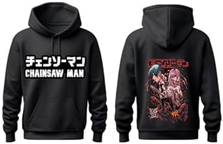 japaneseS chainsaw man powermakimaDenji hoodie OVERSIZE black24