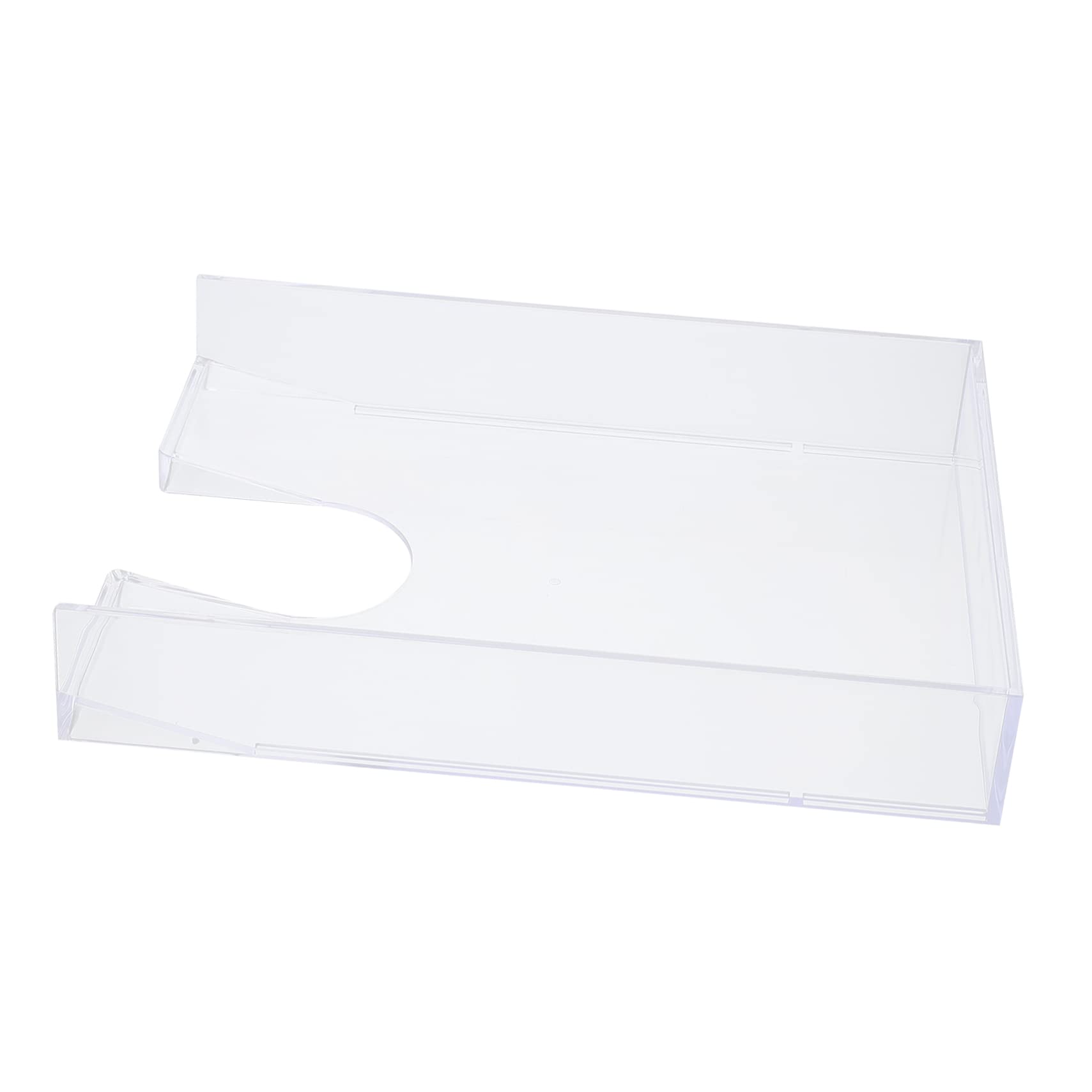 Housoutil Transparent Paper Holder File Case for Organized Document Storage for Office and Home Use and Space Saving File Box