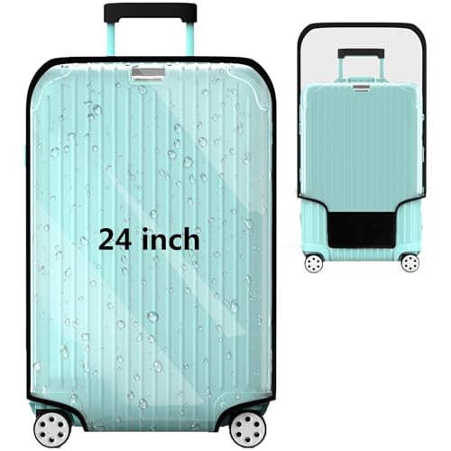 YHOUSE 24" Clear PVC Luggage Cover with Velcro
