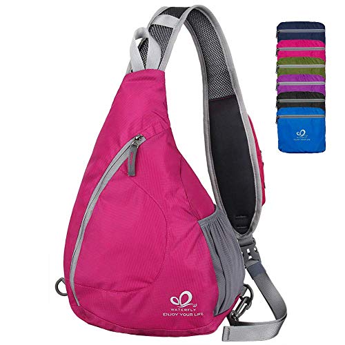 Waterfly Sling Chest Backpacks Bags Crossbody Shoulder Triangle Packs Daypacks for Cycling Walking Dog Hiking Boys Girls Men Women