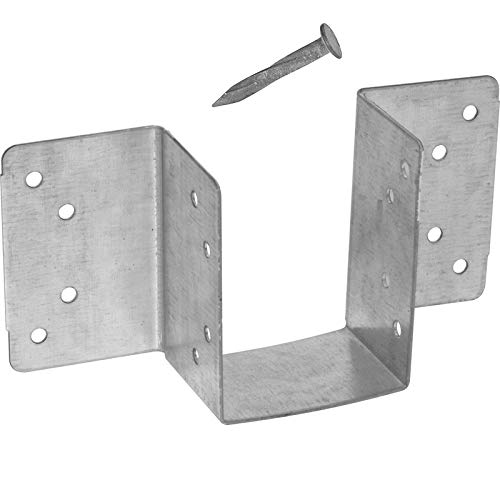 10x Mini Joist Hanger - 50mm (with Bag of 40 Nails)