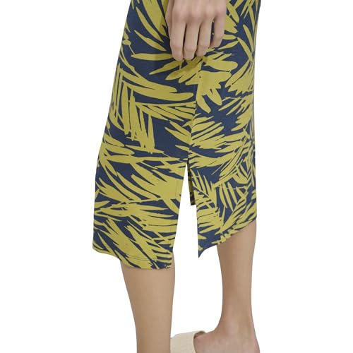 Image of Andrew Marc Women's Short Sleeve Printed Midi Dress with Slits