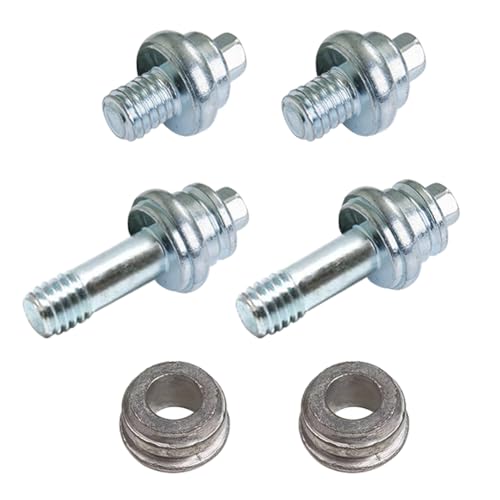 3/8' Side Post Battery Terminal Bolt, Ampper Standard Battery Side Post Extender Stud Compatible with GM Post, 2 Different Lengths (2 Pairs W/ 2 Spacer)