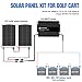 ECO-WORTHY 260W Flexible Solar Panel Kit for Golf Cart,1040wh/day Generation,Charge While Driving,Extend Battery Life,Go Further：2pcs 130W Solar Panel,24V/36V/48V/60V/72V MPPT Boost Charge Controller