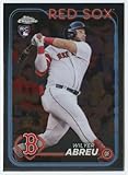 2024 Topps Chrome #165 Wilyer Abreu RC Rookie Boston Red Sox MLB Baseball Base Trading Card