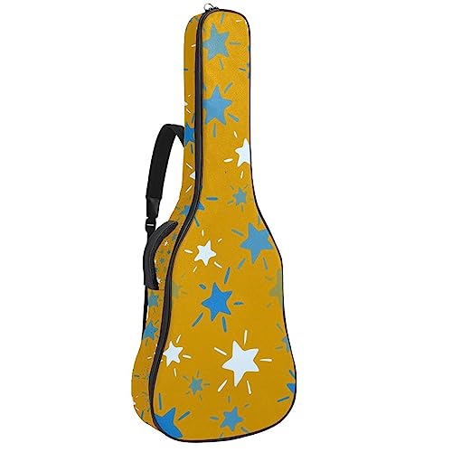 Housse pour guitare acoustique – Motif fleurs géométriques – Bleu – Grand étui pour guitare compatible avec la plupart des tailles de guitare, Multicolore 5., 42.9×16.9×4.7 in, Motif imprimé tendance - Les Beatles, Paul McCartney, John Lennon, RIngo Starr, George Harrison Housse pour guitare acoustique – Motif fleurs géométriques – Bleu – Grand étui pour guitare compatible avec la plupart des tailles de guitare, Multicolore 5., 42.9x16.9x4.7 in, Motif imprimé tendance