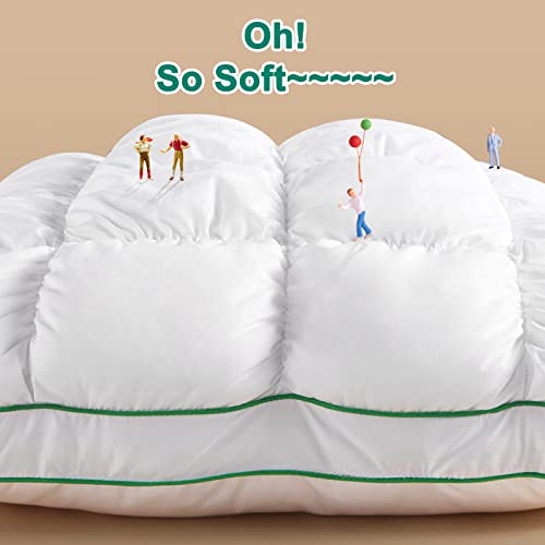 Your Moon Super Support Bed Pillow For Sleeping, Queen Size, Luxury Hotel Premium Soft Down-Alternative Fill Pillows, Fluffy Bed Pillows For Side Stomach Back Sleepers (White) #TOP1