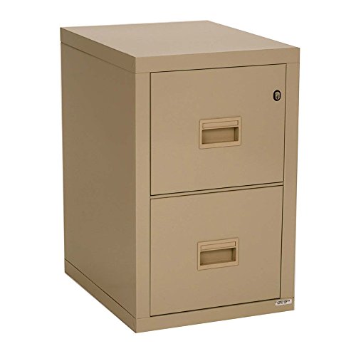 Honeywell 7222 2-Drawer Vertical Fire Safe File Cabinet, Beige