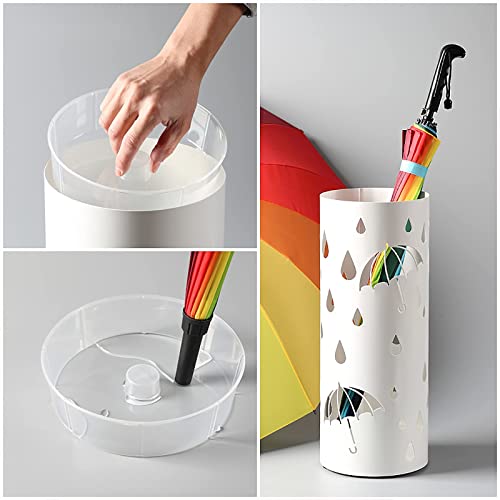 Porte-parapluie en métal ajouré, objet de décoration chic - 4