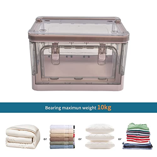 Bacs de rangement pliables rose 35L pour éliminer le désordre sous le lit