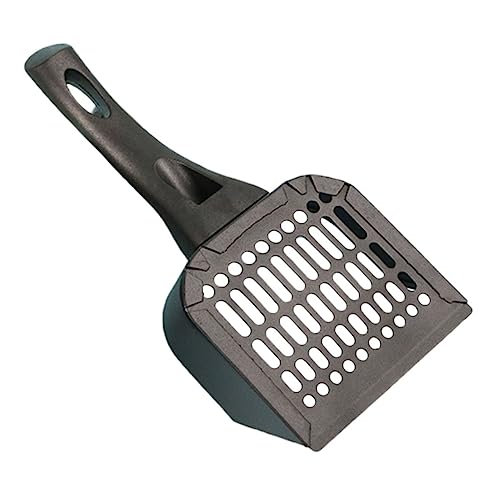 Kisangel 猫砂シャベル 傷 脱皮 エルセイス ごみトレイ 猫の車輪 保有者 猫砂が固まっている 猫のおもちゃ スクーパー ライナー 相互の作用 ワンド 役職 ペット Black ステンレス鋼