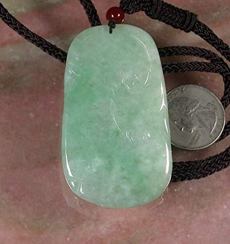 Miniatura 5 de gojade certificado verde 100% natural a jade jadeita colgante tigre flor de loto collar