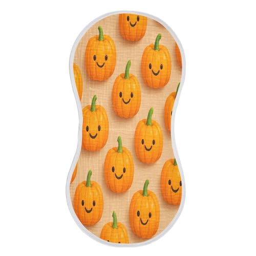 Graffiti Cute Pumpkin Burp Cloths Unisex Cotton Burp Cloths Absorbent and Non-Seeping Suitable for Babies, Toddlers, Newborns