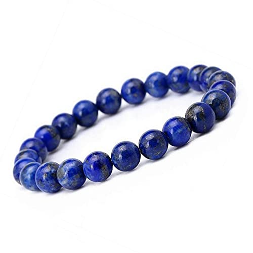 Unique bracelet Perles pour la femme Lapis Lazuli 8mm Grade AAA extensible one size fits all 16cm à 19cm Cover