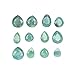 GEMHUB 140 Ct. Natural Green Emerald Gemstone, Pear Cut Green Emerald, Loose Green Emerald, Emerald Gemstone Lot for Jewelry 14 Pcs