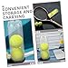 NAMOARLY 6pcs Tennis Ball Holder Stand PVC Container for Sports Ball Display Storage