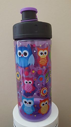 Cool Gear 16 fl oz BPA Free Water Bottle with Fun Images Owls