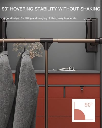 Porte-manteau réglable tringle à vêtements FnnEmg escamotable 30 kg