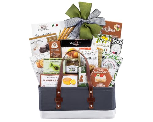 Wine Country Gift Baskets The Connoisseur Gourmet Gift Basket Food Gift Basket for Families College Students Appreciation Thank You Congratulations Get Well Soon Care Package