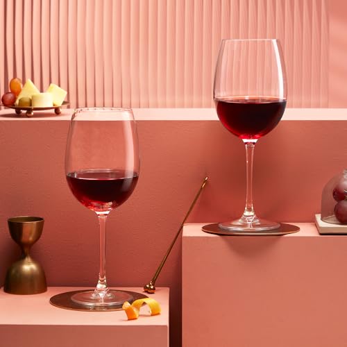 Image of Borosil 370ml x 2pc Opera Wine Glass Set | Wine Glasses for Red & White Wine, Cocktails & Mocktails | Elegant Glassware for Home, Parties & Gifting