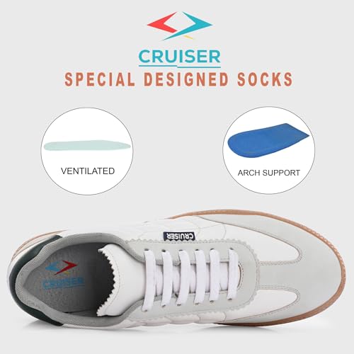 Image of Cruiser Mens Sneaker | Comfort & Style with Soft Cushioned Insole |Stylish Casual Sneakers for Men | Trendy Lace-Up Design for Casual Outfits (2608)