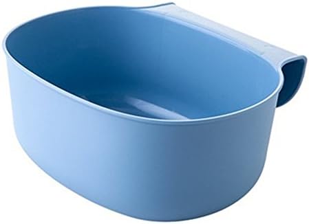 Kitchen Cabinet Hanging Garbage Waste Bin Trash Storage Container Trash Can Basket Holder Rubbish Organizer (Blue)