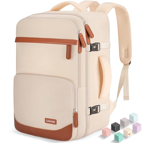 Image of 40L Travel Backpack, Flight Approved Carry On Laptop Backpack | Water-resistant, Personal Item Travel Bag, Fits 15.6 /17.3 inch Laptop, Hiking, Camping, Business, Commute, Men & Women