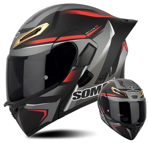 Casque rabattable double visière anti-buée pour rouler sans buée