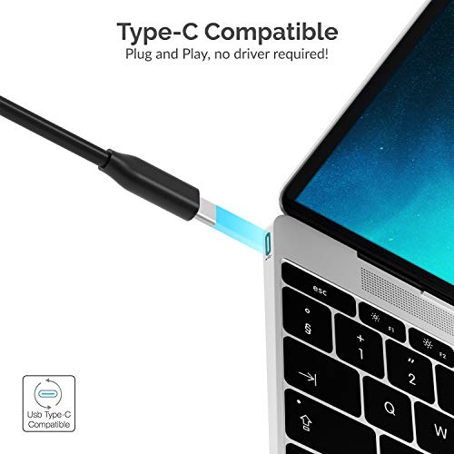 Image of Sabrent Multi-Port USB Type-C Hub with 4K HDMI | Power Delivery (60 Watts) | 1 USB 3.0 Port | 1 USB 2.0 Port | SD /microSD Card Reader (HB-TC6C)
