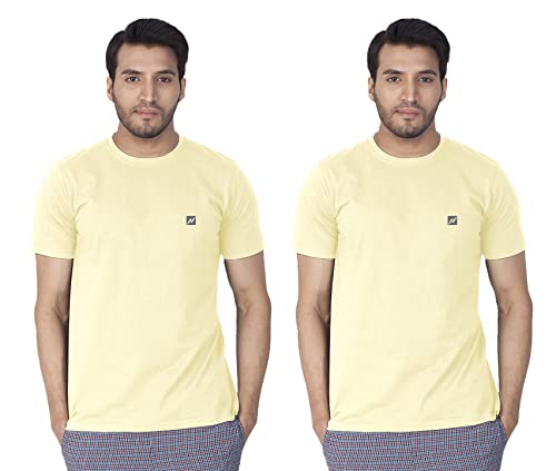 Image of Lux Nitro Pack of 2 Men's Round Neck Solid Tshirt