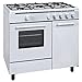 CUCINA TELEFUNKEN TFGC96 FORNO A GAS 90 CM 5 FUOCHI COPERCHIO CRISTALLO