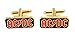Gemelolandia | Boutons de Manchette ACDC Originaux Pour Chemises | Pour Homme et Enfant | Cadeaux Pour mariage, communion, baptême et autres événements